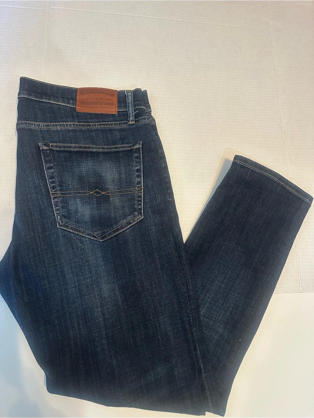 Lucky Brand 110 Slim Men’s Jeans 34x30 Dark Wash Blue Denim